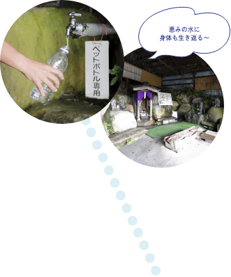 恵みの水に身体も生き返る〜 